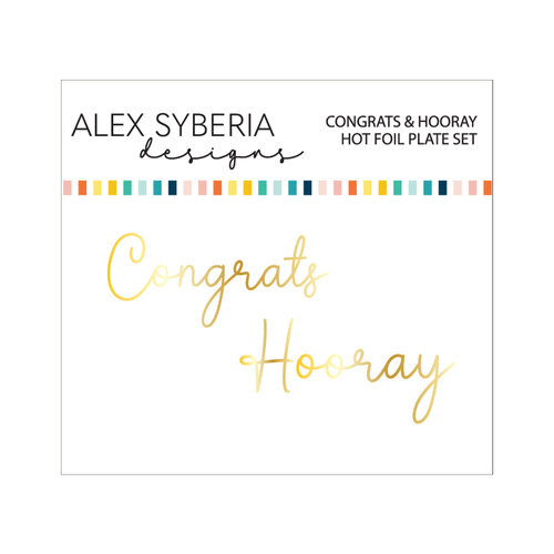 Alex Syberia Congrats & Hooray Hot Foil Plate Set