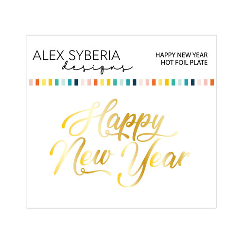 Alex Syberia Happy New Year Hot Foil Plate