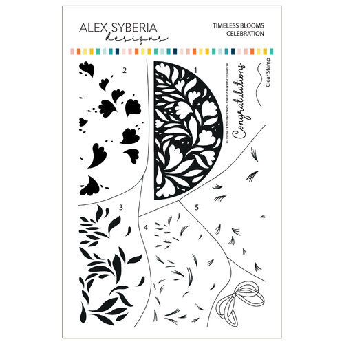 Alex Syberia Timeless Blooms Celebration Stamp Set
