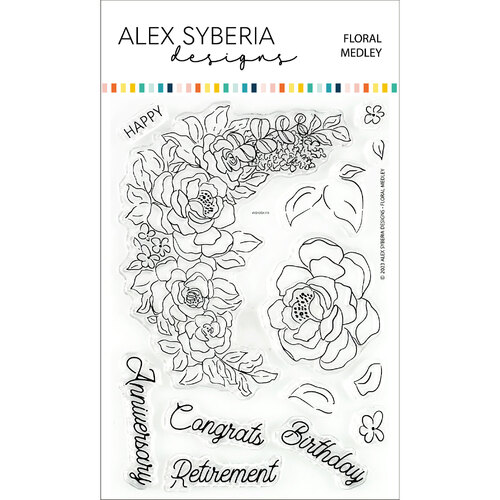 Alex Syberia Floral Medley Stamp Set