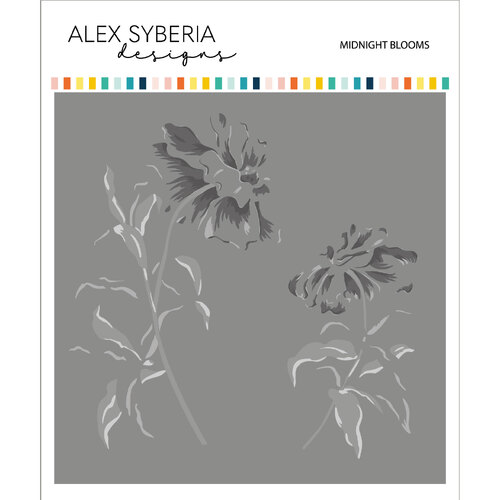 Alex Syberia Midnight Blooms Layering Stencil Set