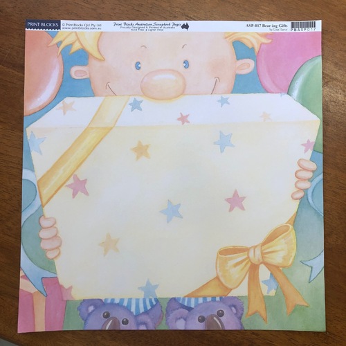 Print Blocks Paper Bear-ing Gifts