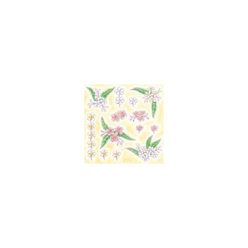 Print Blocks Paper Frangipani cut-out Motifs Lge 