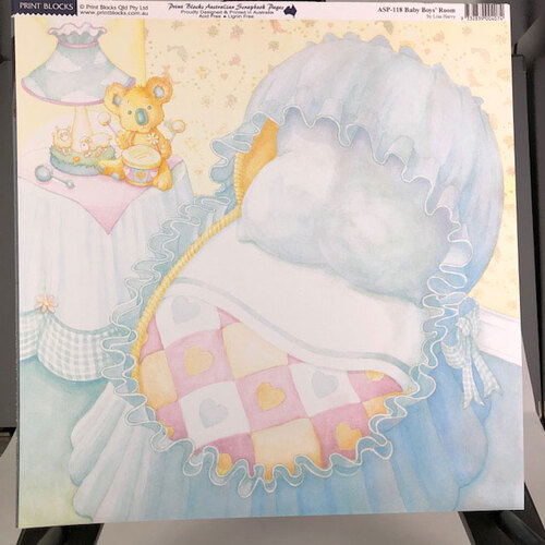 Print Blocks Paper Baby Boy's Room ASP118
