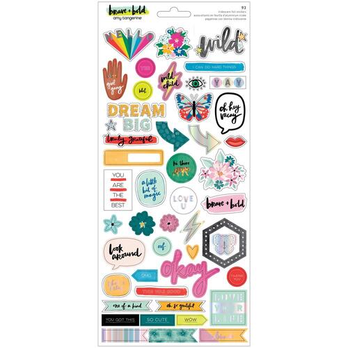 Amy Tangerine Brave & Bold Cardstock Stickers