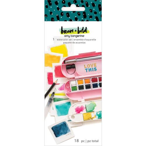 Amy Tangerine Brave & Bold Watercolour Set
