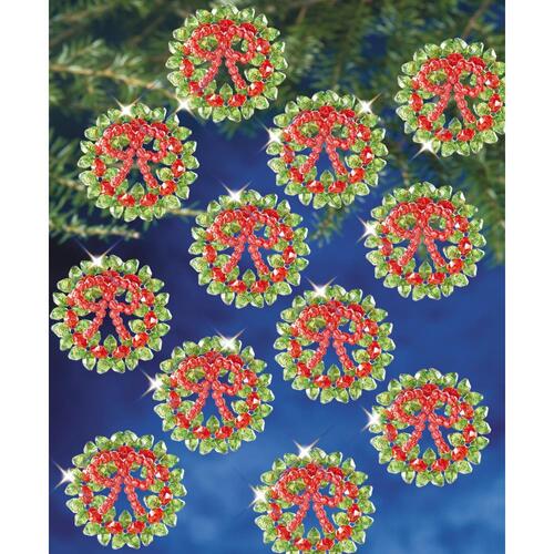 The Beadery Tiny Wreath Holiday Beaded Ornament Kit