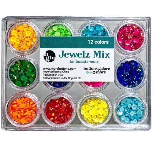 Buttons Galore Brights Jewelz Mix