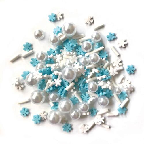 Buttons Galore Pearly Snowflakes Sprinkletz Embellishments