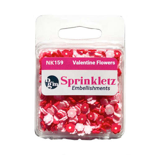 Buttons Galore Valentine Flowers Sprinkletz Embellishments