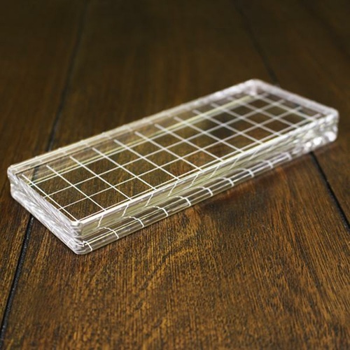 Catherine Pooler Acrylic Grid Stamping Block #4 2.5" x 6.125"