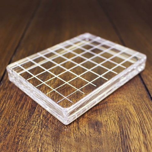 Catherine Pooler Acrylic Grid Stamping Block #5 3.25" x 4.25"