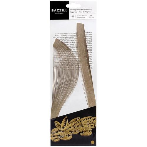 Bazzill Gold Quilling Strips Paper Pack