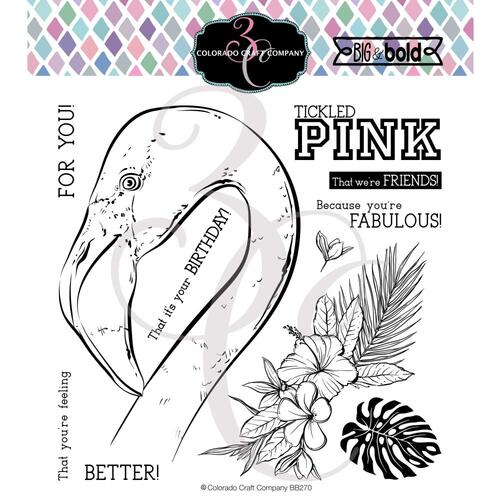 Colorado Craft Company Big & Bold Stamp Tickled Pink