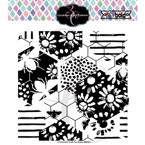 Colorado Craft Company Big & Bold Stamp Daisy and Bee