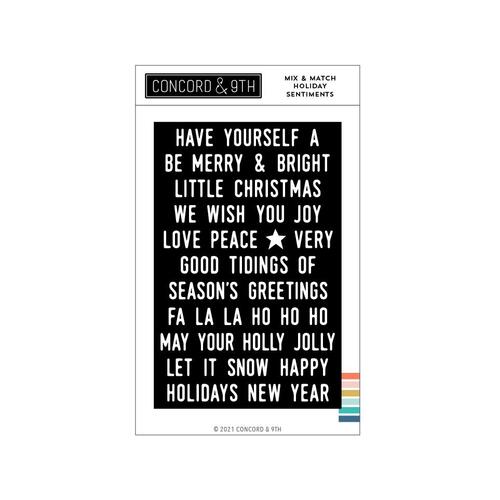 Concord & 9th Mix & Match Holiday Sentiments Stamp