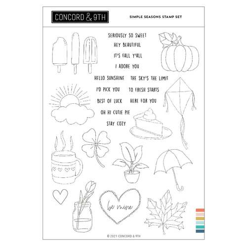 Concord & 9th Simple Seasons Stamp Set