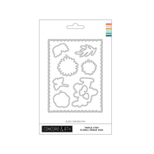 Concord & 9th Triple-Step Floral Frame Die