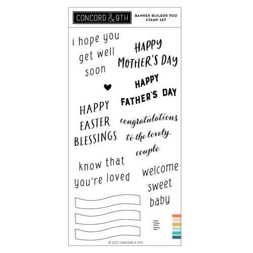 Concord & 9th Banner Builder Too Stamp Set