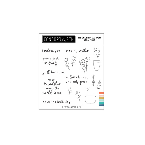 Concord & 9th Friendship Garden Stamp Set