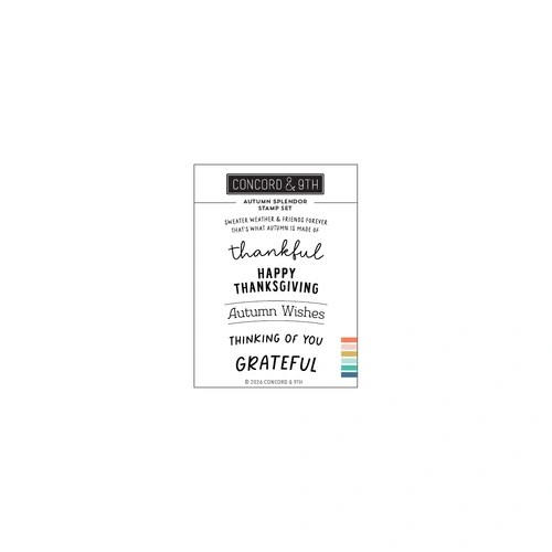 Concord & 9th Autumn Splendor Stamp Set (3 x 4)