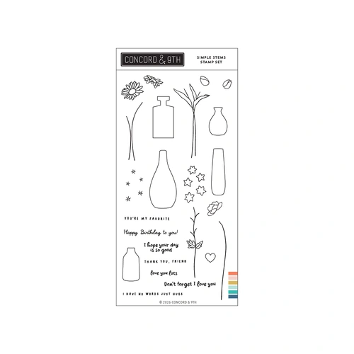 Concord & 9th Simple Stems Stamp Set (4" x 8")