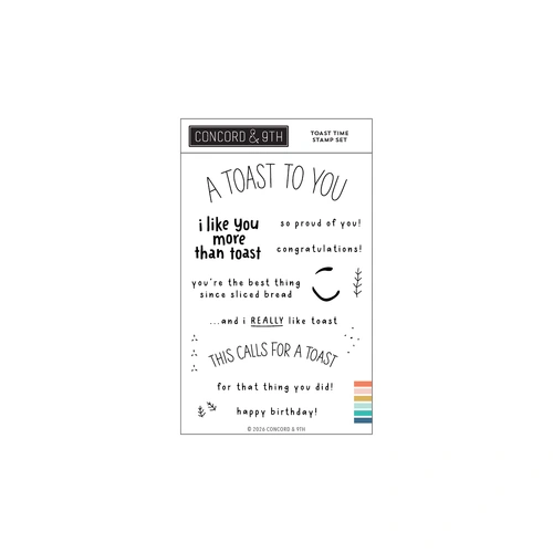 Concord & 9th Toast Time Stamp Set (4" x 6") 