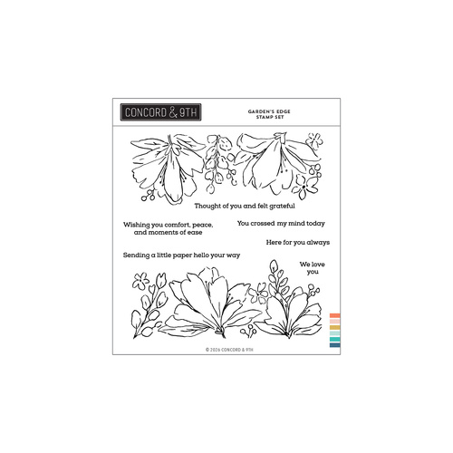 Concord & 9th Garden's Edge Stamp Set (6 x 6)