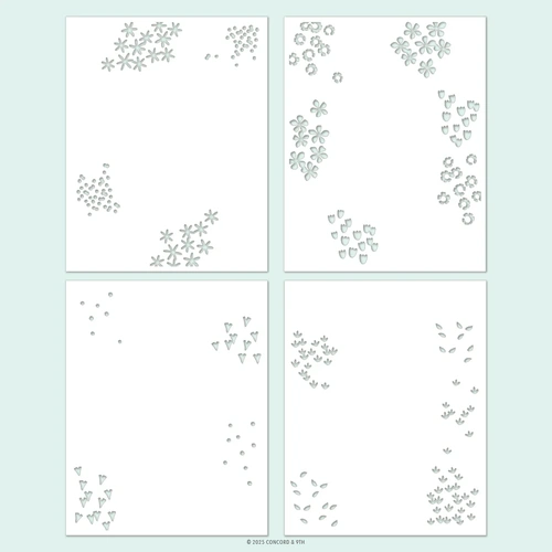 Concord & 9th Around the Garden Stencil Pack (4pc)