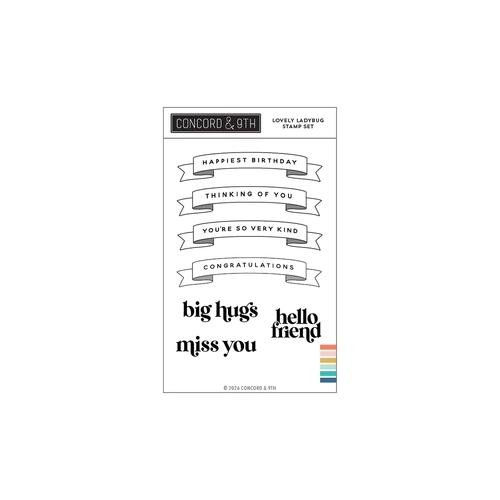Concord & 9th Lovely Ladybug Stamp Set (4 x 6)