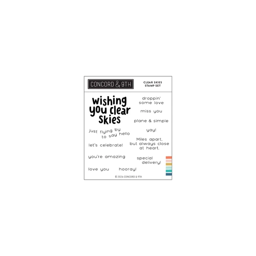 Concord & 9th Clear Skies Stamp Set  (4 x 4)
