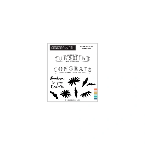 Concord & 9th Daisy Delight Stamp Set (4 x 4)