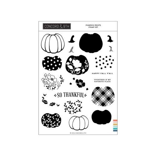 Concord & 9th Pumpkin Prints Stamp Set (6 x 8)