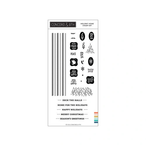 Concord & 9th Holiday Home Stamp Set (4 x 8)