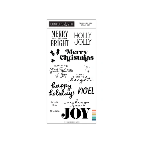 Concord & 9th Tidings of Joy Stamp Set (4 x 8)