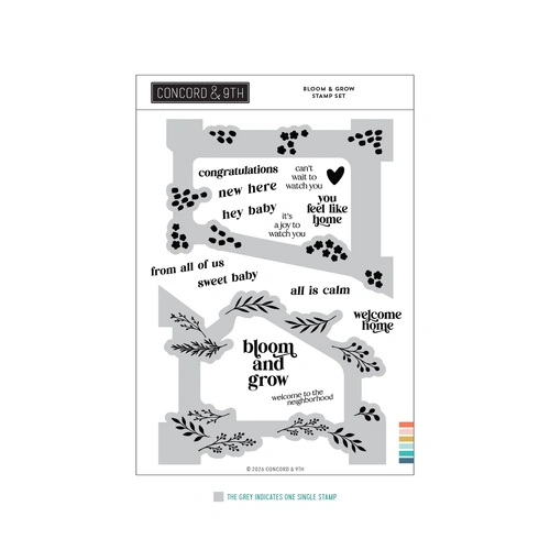 Concord & 9th Bloom & Grow Stamp Set (6 x 8)
