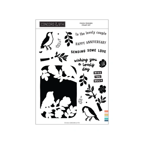 Concord & 9th Finch Friends Stamp Set (6 x 8)