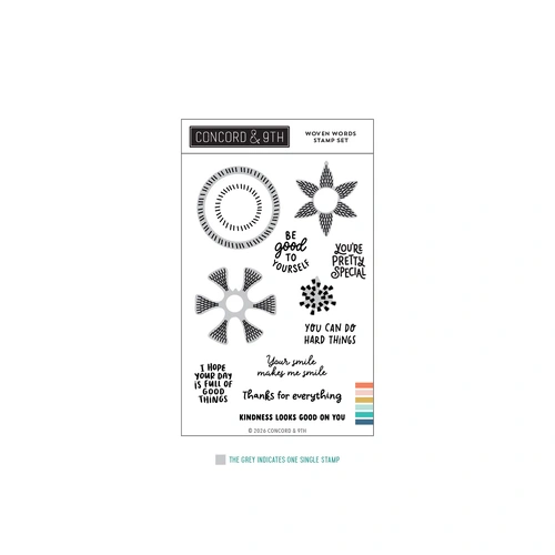 Concord & 9th Woven Words Stamp Set (4 x 6)