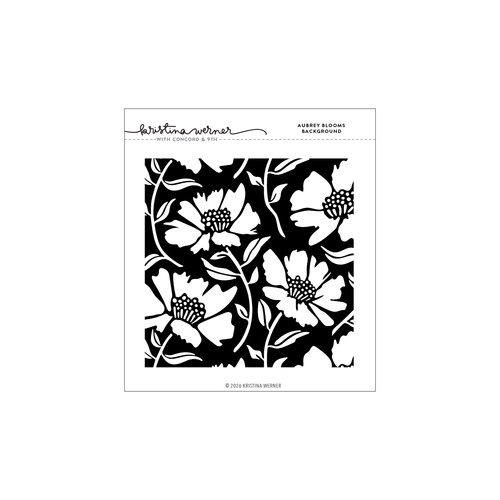 Concord & 9th Aubrey Blooms Background Stamp (6 x 6) by Kristina Werner