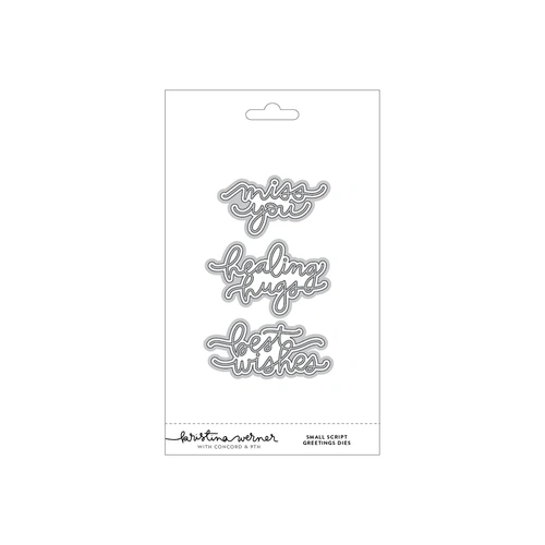 Concord & 9th Small Script Greetings Dies by Kristina Werner