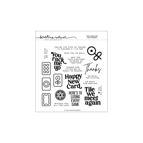 Concord & 9th You Make Me Tile Stamp Set (6 x 6) by Kristina Werner