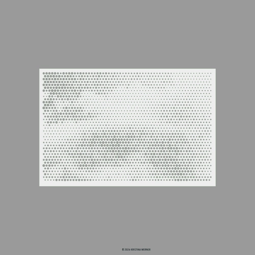 Concord & 9th Halftone Texture Stencil Pack (1 qty; 6 x 9) by Kristina Werner