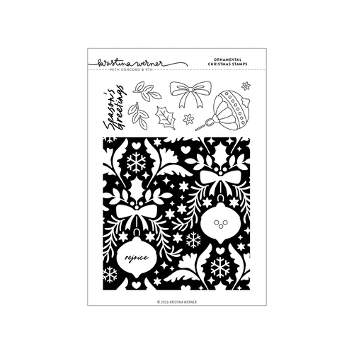 Concord & 9th Ornamental Christmas Stamp Set (6 x 8) by Kristina Werner