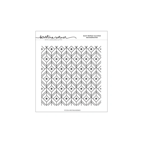 Concord & 9th Easy Repeat Glisten Background Stamp (6 x 6)