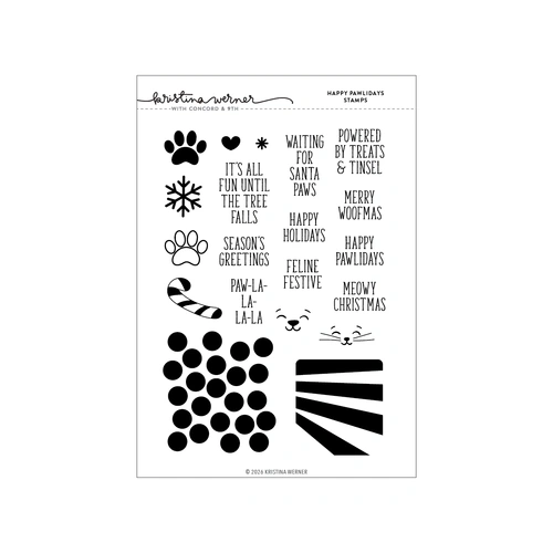 Concord & 9th Happy Pawlidays Stamp Set (6 x 8)