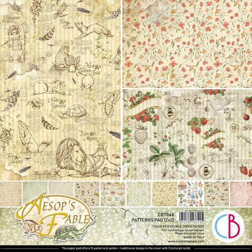 Ciao Bella Aesop's Fables 12" Patterns Paper Pack