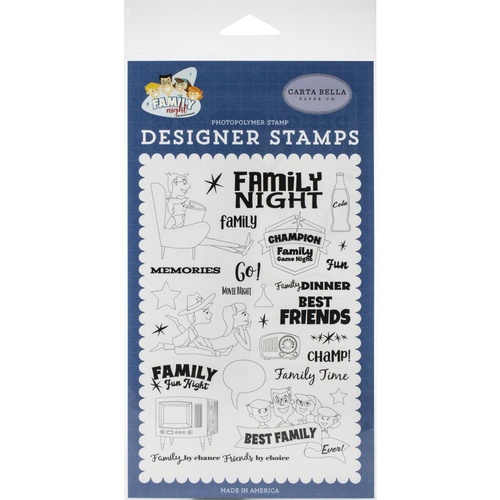 Carta Bella Family Night Stamp Family Time