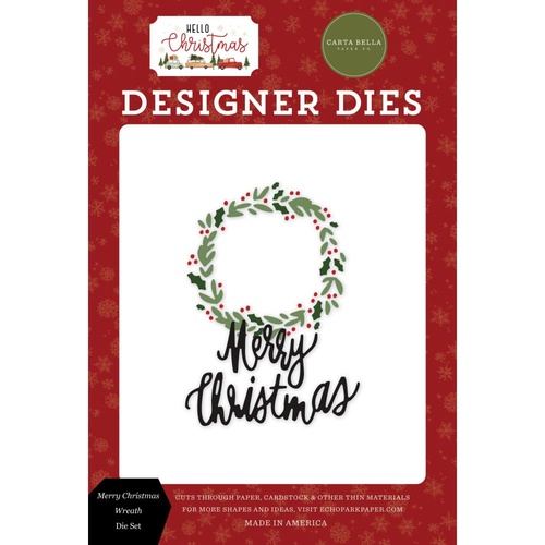 Carta Bella Hello Christmas Designer Die Merry Christmas