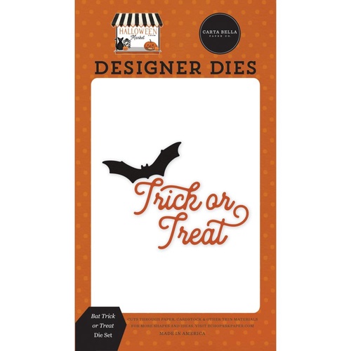 Carta Bella Halloween Market Designer Die Bat Trick or Treat