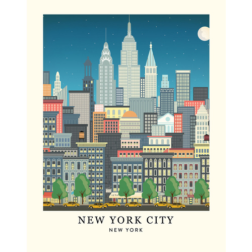 Carta Bella Art Print New York Skyline